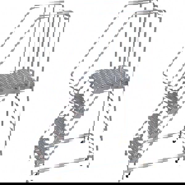 Aluminum Rolling Ladder: 4 Step